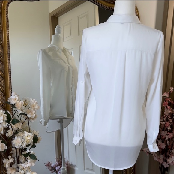 Foreign Exchange Women Blouse White Size: Small - Picture 2 of 7